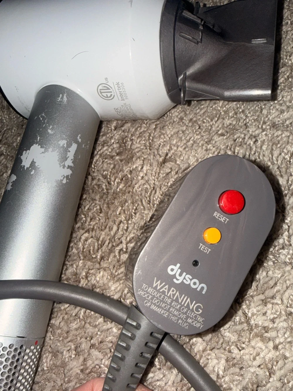 Dyson hair dryer - works!!